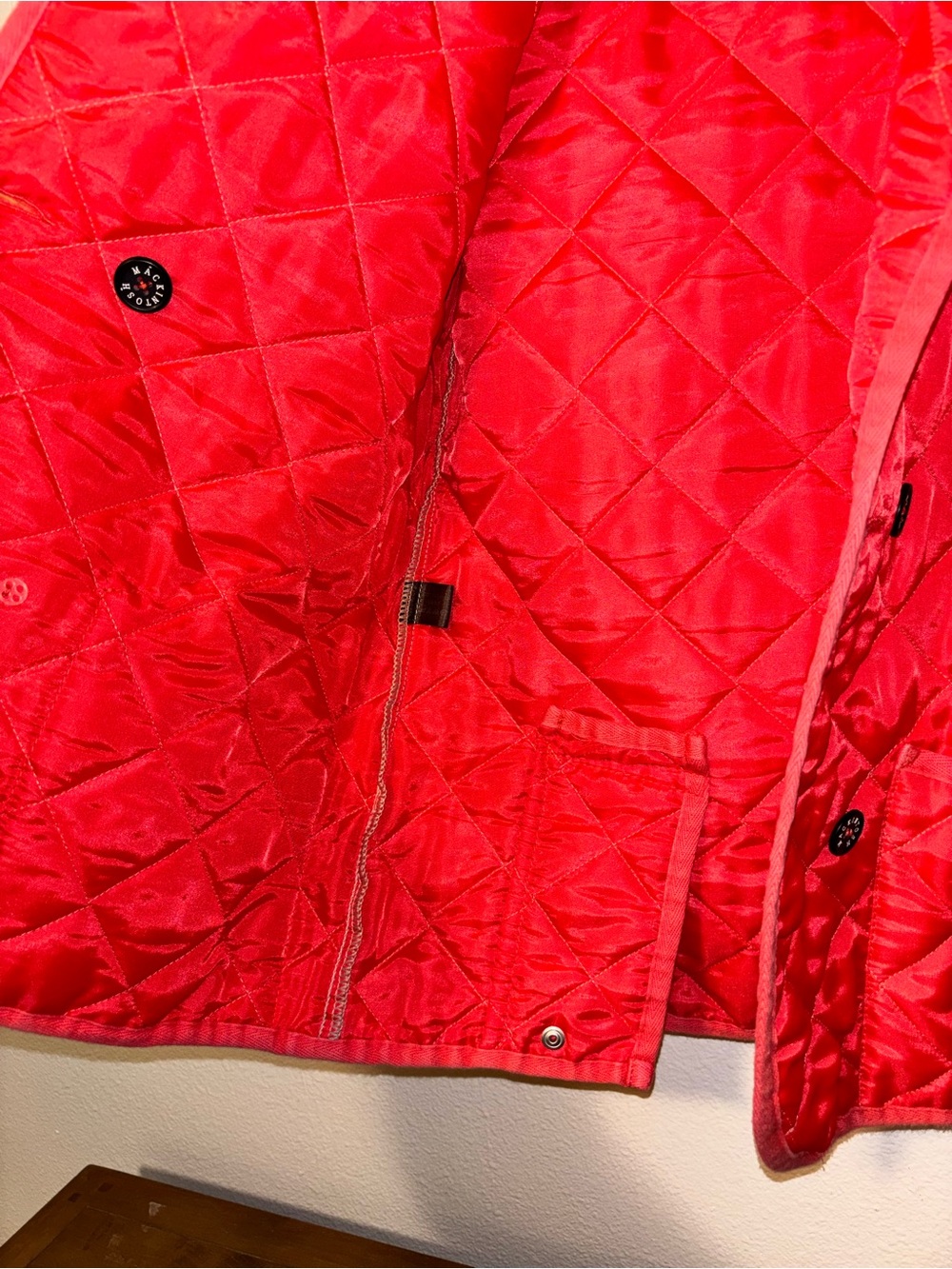 Macintosh scotland Collared Quilted Jacket Made In Scotland women 40 - Picture 7 of 8